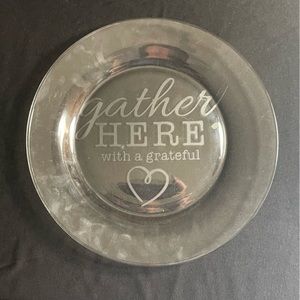 10 inch Hand Etched Plate